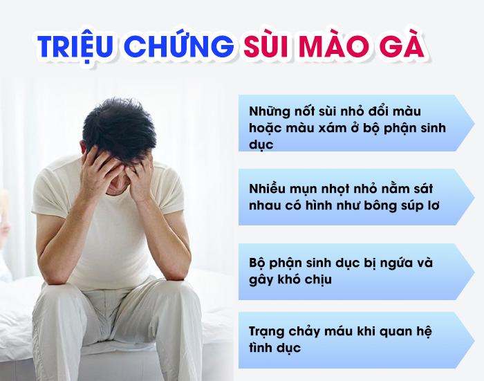 Dấu hiệu nhận biết bệnh sùi mào gà